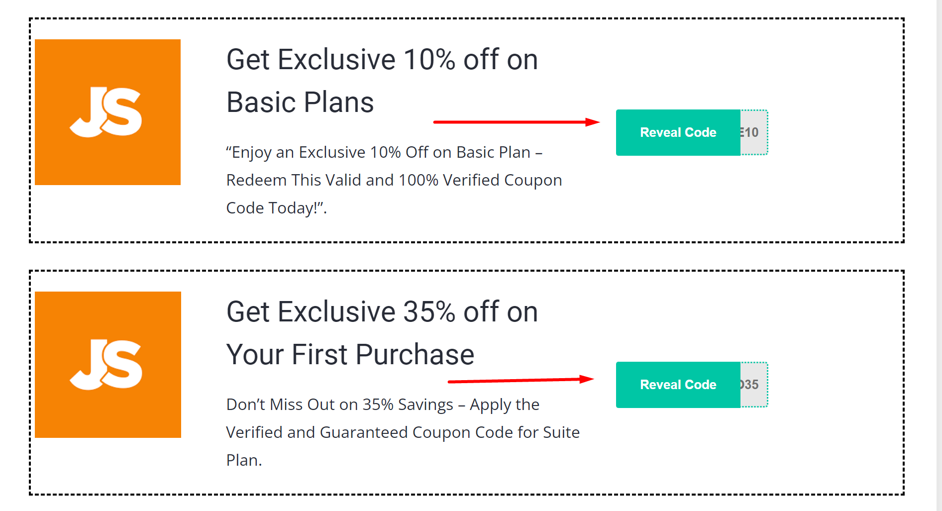 Click On the coupon Code